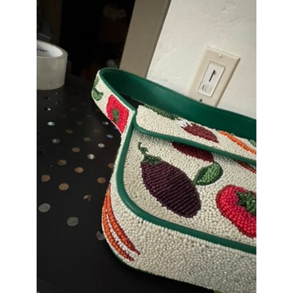STAUD Tommy Beaded Crudite Vegetable Print Bag - Picture 4 of 6